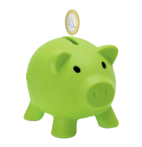 tirelire en cochon avec une pièce tirelire en cochon avec une pièce